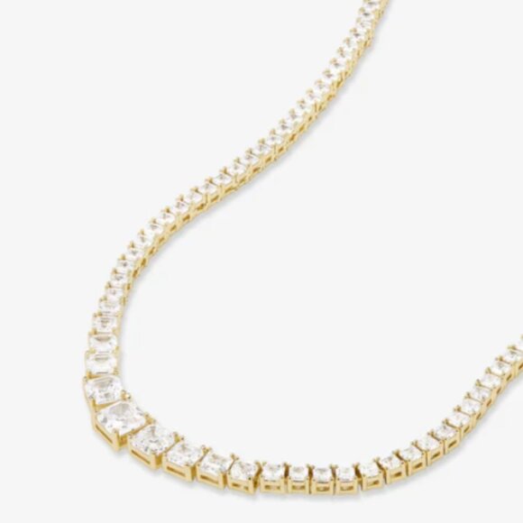 Melinda Maria The Queen's Graduated Tennis Necklace 16" - Picture 2 of 7